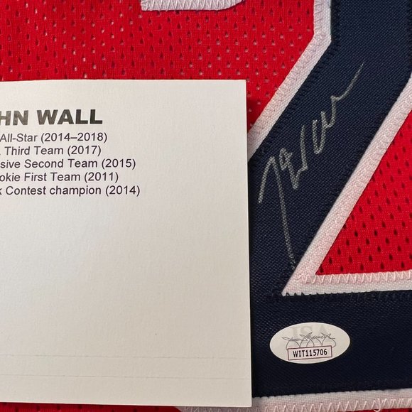 John Wall Washington Wizards Signed Jersey JSA CERTIFIED XL - Picture 5 of 5